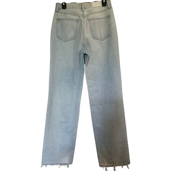 Revolve Pistola Cassie High Rise Straight Button Fly Jeans Malibu Vintage Sz 26 - Picture 14 of 14